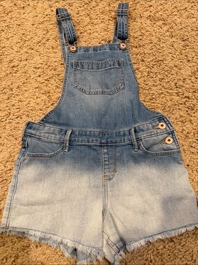 Abercrombie kids Light Blue Denim Shortall Overalls
